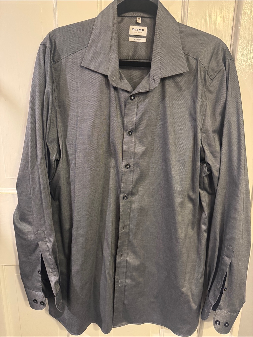 Men's Long-Sleeve Dress Shirt - Charcoal Gray